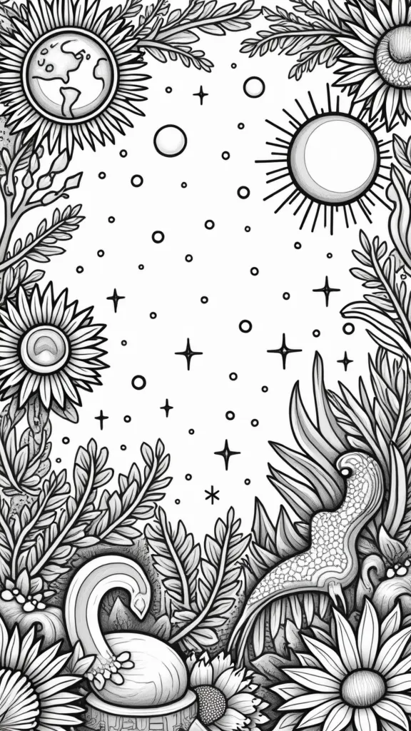 gods creation coloring page